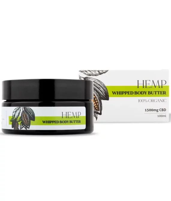 Body butter with 450-1500mg CBD
