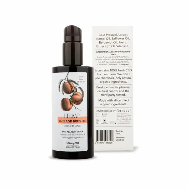 CBD face and body oil 1.5mg CBD/ml - Image 3
