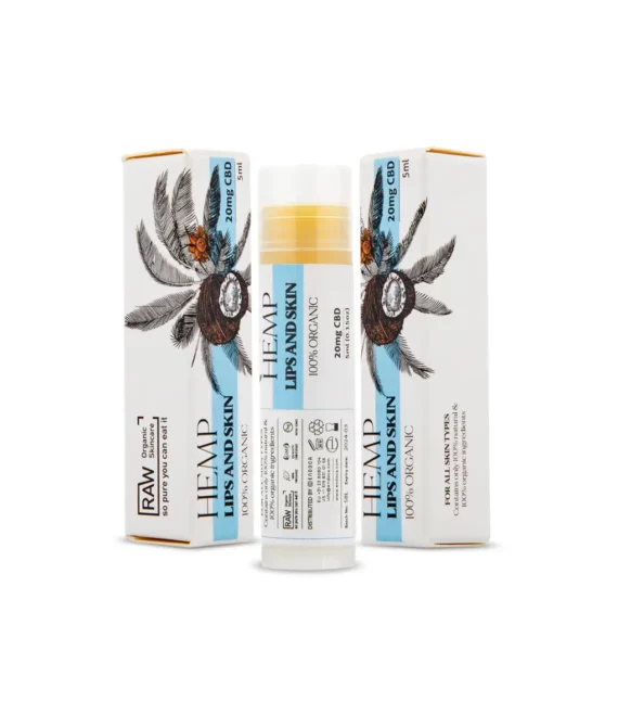 Natural lip balm with 20/mg CBD