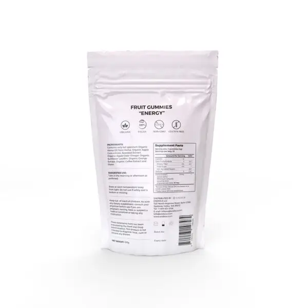 CBD Gummies "Energy" 1200 mg CBD, THC Fri, Orange - Image 3