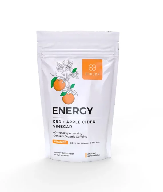 CBD Gummies “Energy” 1200 mg CBD, THC Fri, Orange