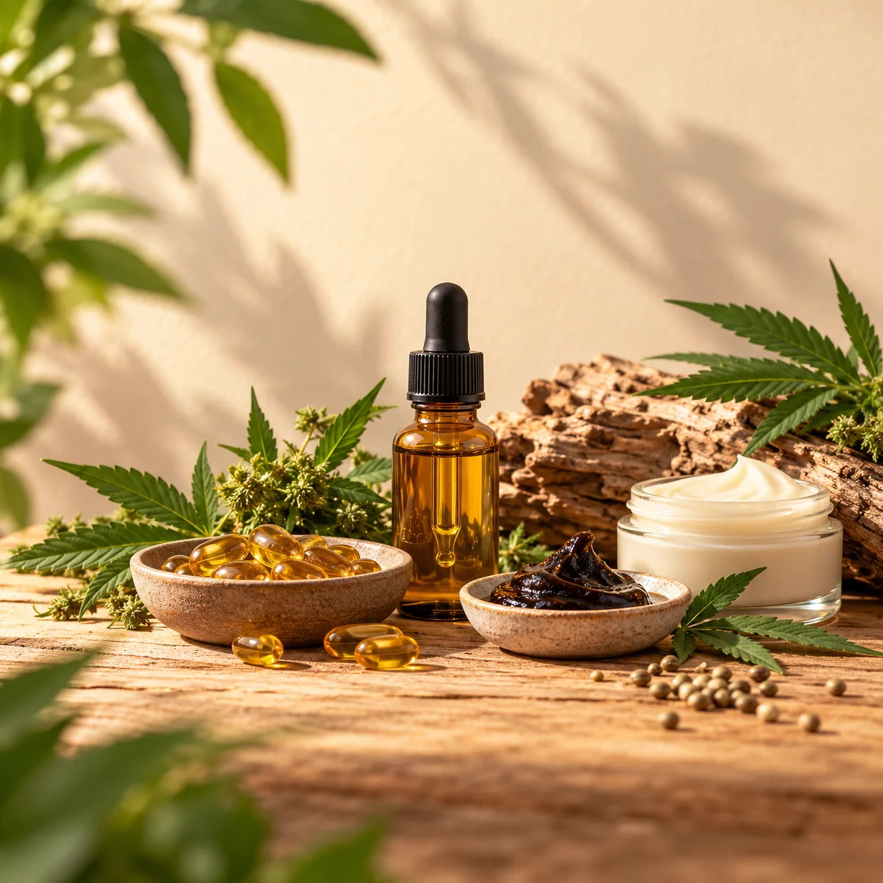 Natural Hemp Wellness Still Life