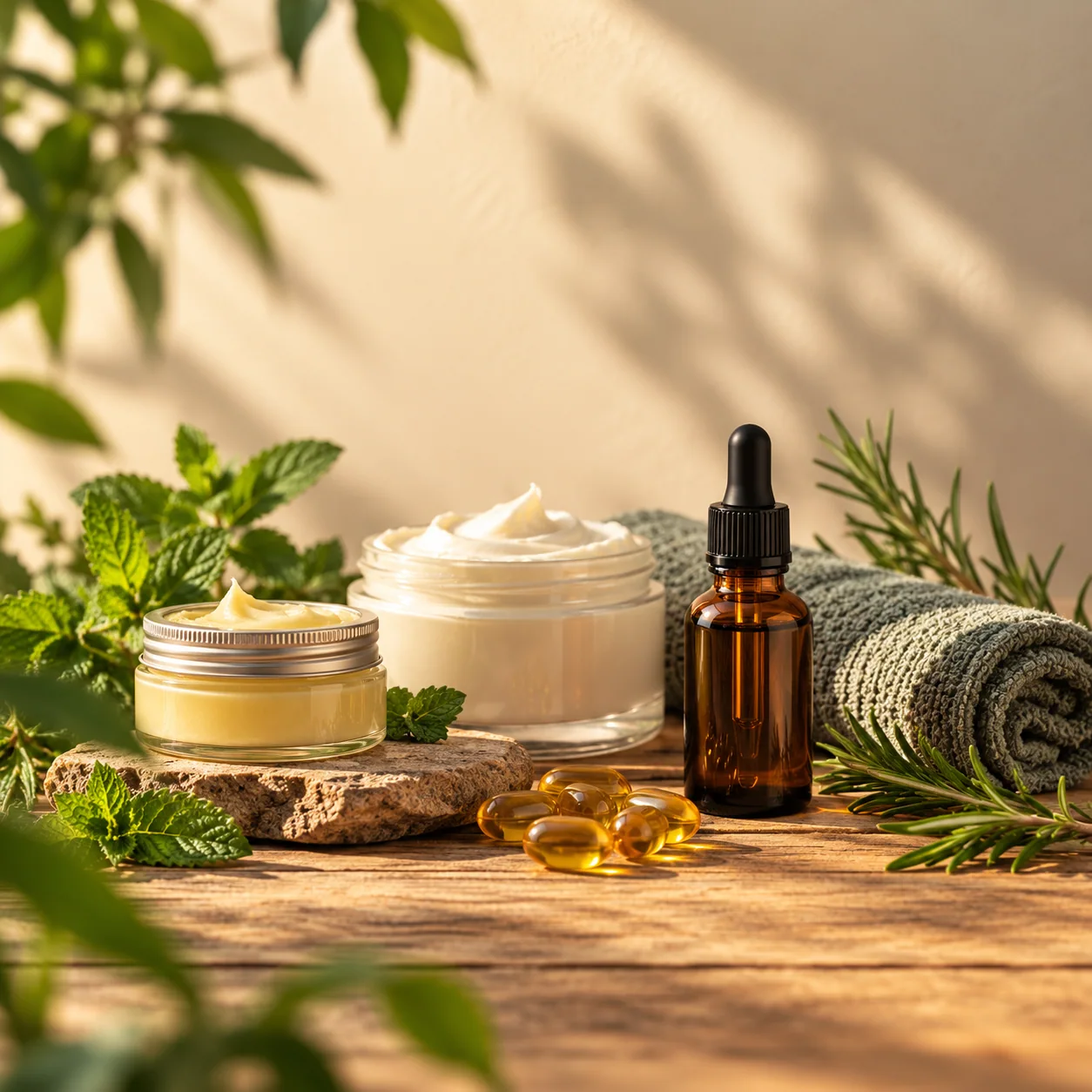 Natural Skincare Recovery Still Life
