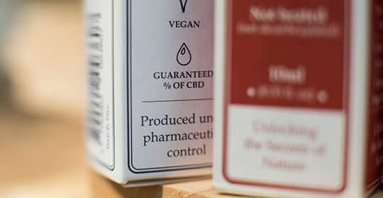 Cbd procent close-up