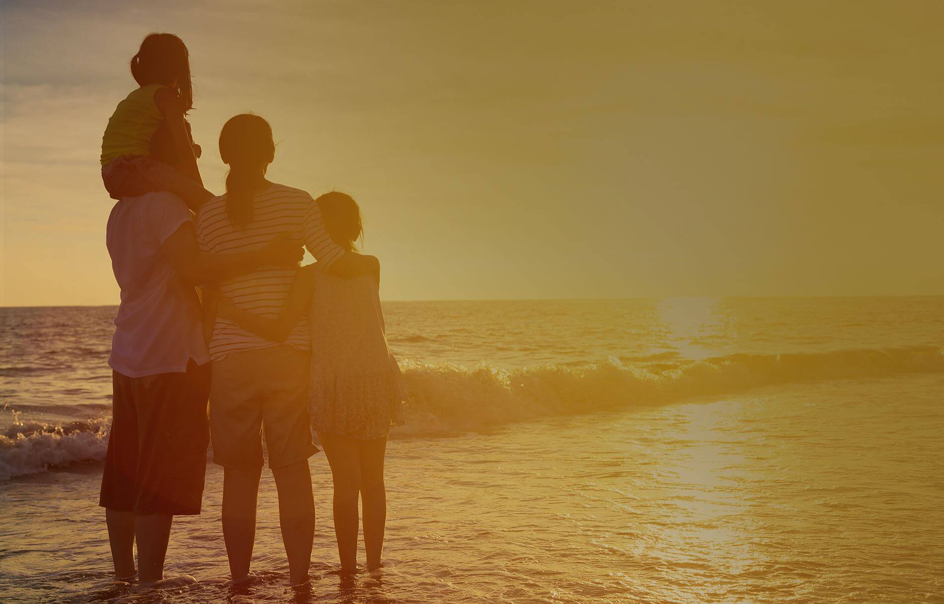 family sunset
