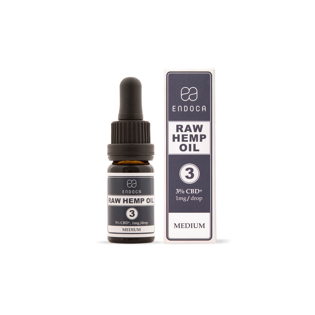 Raw CBD oil 30mg CBD+/ml (medium)