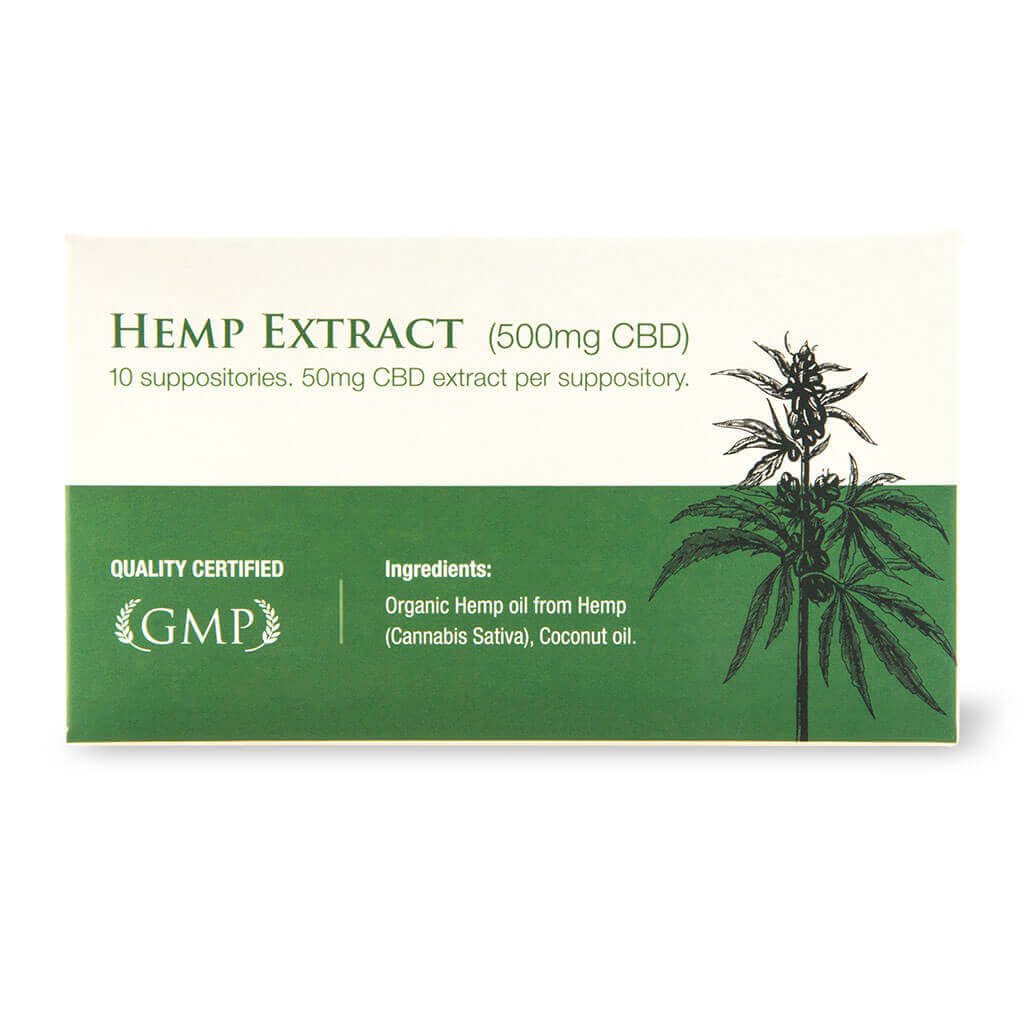 CBD Suppositories 500mg FrontView