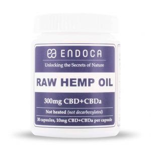 Capsules Hemp Oil 1500mg Raw FrontView