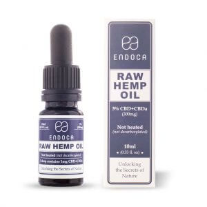 Hemp Oil RAW Drops 300mg Open FrontView