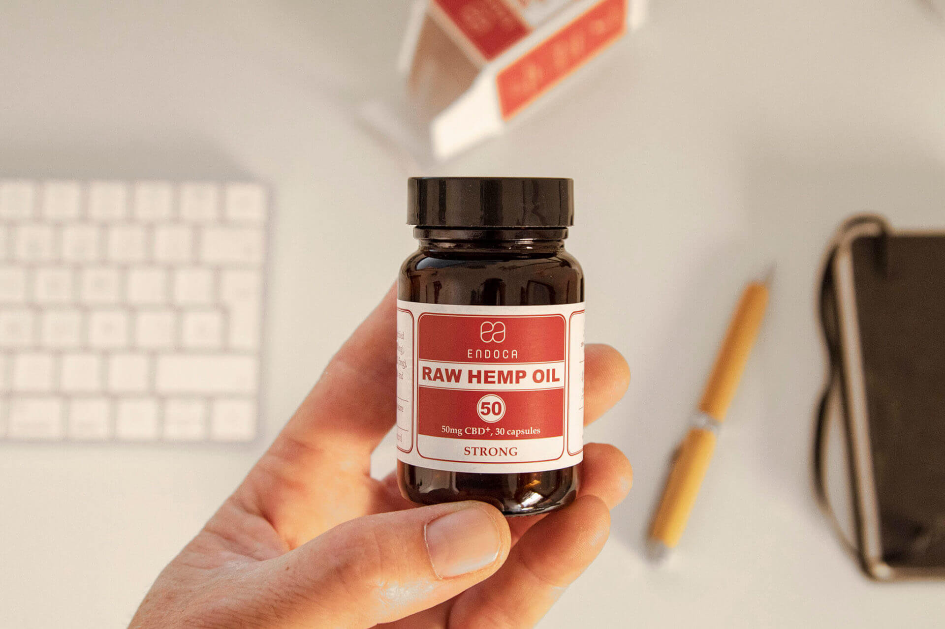 Endoca raw CBD oil strong capsules