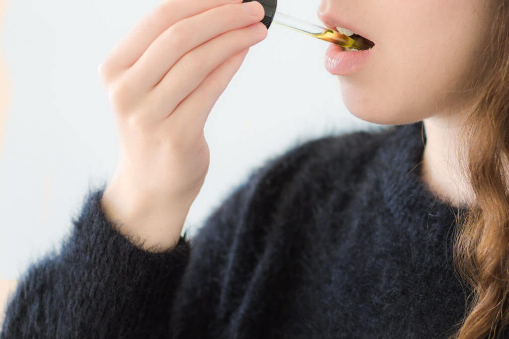 Absorb CBD Oil under your tongue