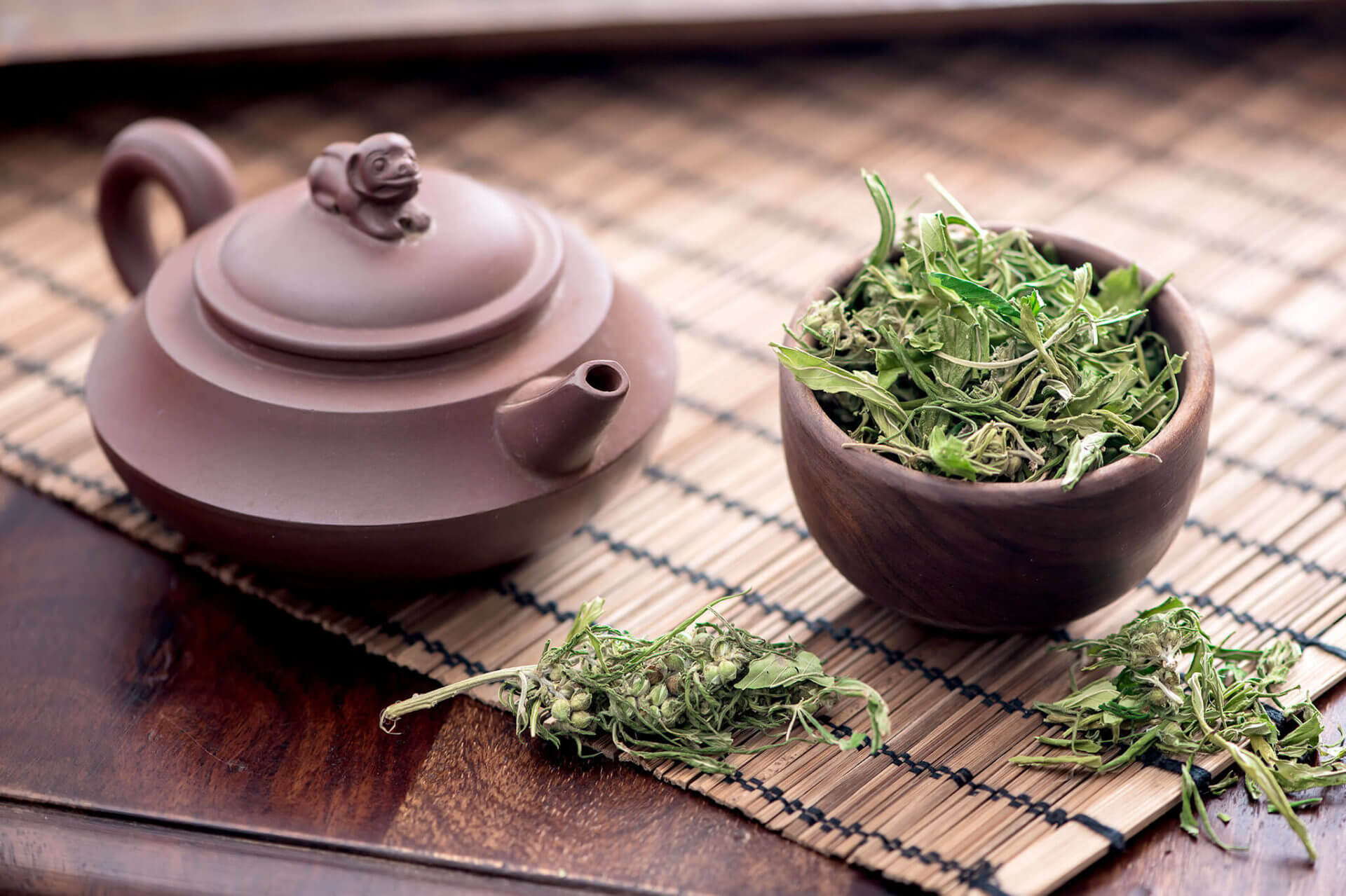 Hemp flower tea