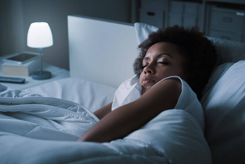 What is the best time to take CBD capsules-woman resting