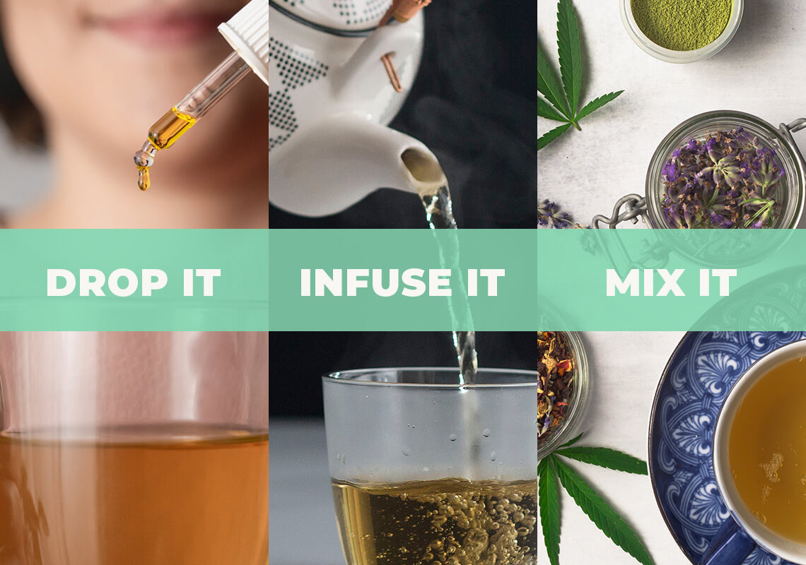 infographic on ways to use CBD tea