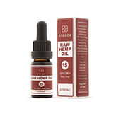 Small red bottle of 15% concentrate raw hemp oil