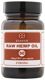 50mg raw CBD capsules (strong)