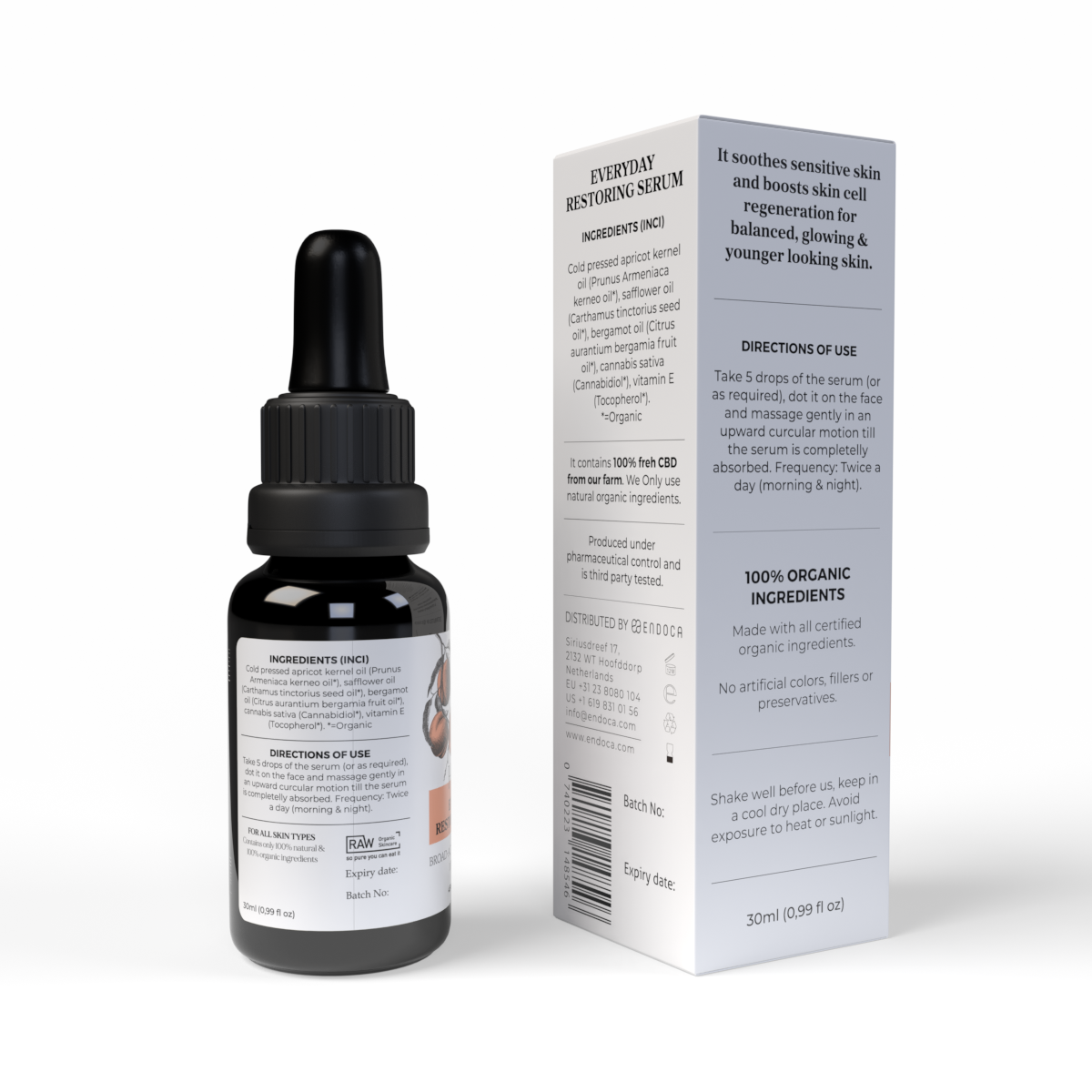 Hemp Face Serum 45mg CBD - Image 3