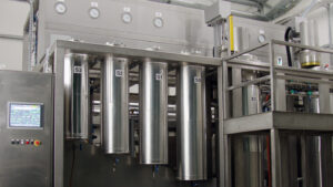 Industrial CO2 extraction system used to produce Endoca CBD oil