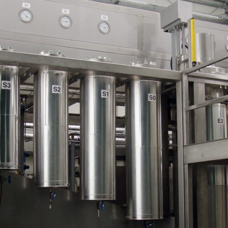 Industrial CO2 extraction system used to produce Endoca CBD oil